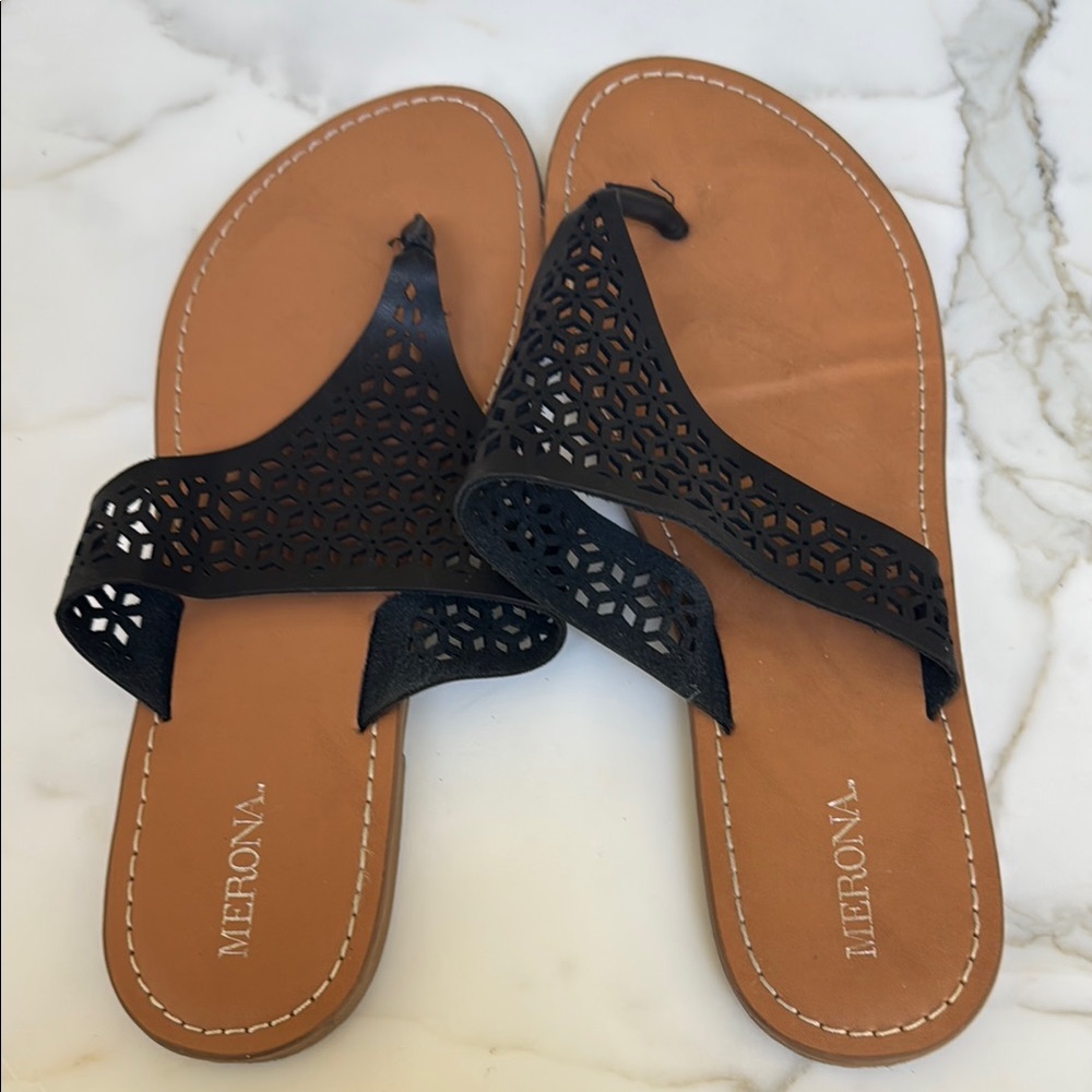 Merona Women's Black Sandals size 10